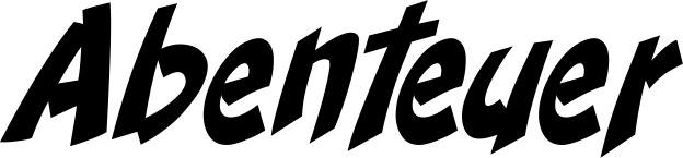 Vorschau des Bootsnamens "Abenteuer" als Schriftzug für "Bootsbeschriftung Klassisch 31"