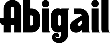 Vorschau des Bootsnamens "Abigail" als Schriftzug für "Bootsbeschriftung Neu 32"