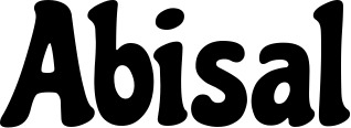 Vorschau des Bootsnamens "Abisal" als Schriftzug für "Bootsbeschriftung Klassisch 53"