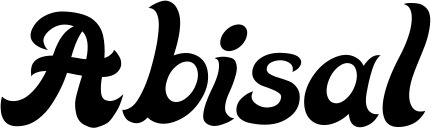 Vorschau des Bootsnamens "Abisal" als Schriftzug für "Bootsbeschriftung Klassisch 33"