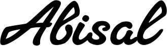Vorschau des Bootsnamens "Abisal" als Schriftzug für "Bootsbeschriftung Klassisch 65"