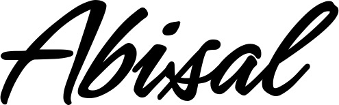 Vorschau des Bootsnamens "Abisal" als Schriftzug für "Bootsbeschriftung Klassisch 71"