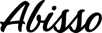 Vorschau des Bootsnamens "Abisso" als Schriftzug für "Bootsbeschriftung Klassisch 48"