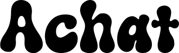 Vorschau des Bootsnamens "Achat" als Schriftzug für "Bootsbeschriftung Neu 62"