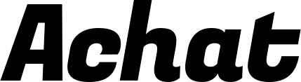 Vorschau des Bootsnamens "Achat" als Schriftzug für "Bootsbeschriftung Kursiv 04"