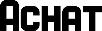 Vorschau des Bootsnamens "Achat" als Schriftzug für "Bootsbeschriftung Neu 34"