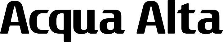 Vorschau des Bootsnamens "Acqua Alta" als Schriftzug für "Bootsbeschriftung Fett 22"