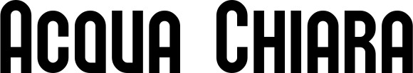 Vorschau des Bootsnamens "Acqua Chiara" als Schriftzug für "Bootsbeschriftung Neu 43"
