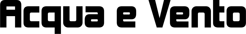 Vorschau des Bootsnamens "Acqua e Vento" als Schriftzug für "Bootsbeschriftung Neu 25"