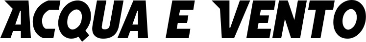 Vorschau des Bootsnamens "Acqua e Vento" als Schriftzug für "Style Neu 15"