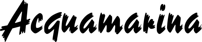 Vorschau des Bootsnamens "Acquamarina" als Schriftzug für "Bootsbeschriftung Neu 10"