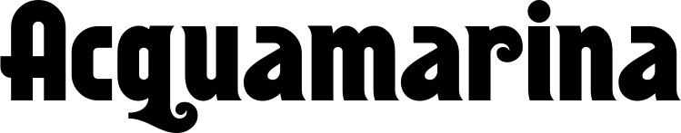 Vorschau des Bootsnamens "Acquamarina" als Schriftzug für "Bootsbeschriftung Neu 32"