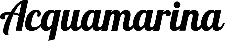 Vorschau des Bootsnamens "Acquamarina" als Schriftzug für "Bootsbeschriftung Neu 60"