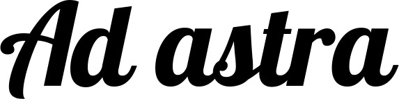 Vorschau des Bootsnamens "Ad astra" als Schriftzug für "Bootsbeschriftung Neu 60"