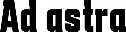 Vorschau des Bootsnamens "Ad astra" als Schriftzug für "Bootsbeschriftung Fett 41"
