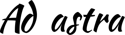 Vorschau des Bootsnamens "Ad astra" als Schriftzug für "Bootsbeschriftung Klassisch 73"