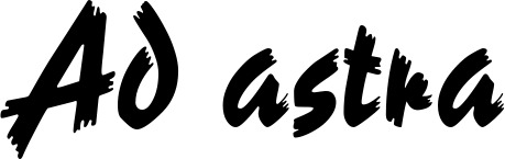 Vorschau des Bootsnamens "Ad astra" als Schriftzug für "Bootsbeschriftung Neu 10"