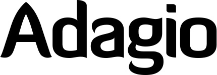 Vorschau des Bootsnamens "Adagio" als Schriftzug für "Bootsbeschriftung Normal 06"