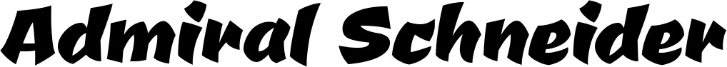 Vorschau des Bootsnamens "Admiral Schneider" als Schriftzug für "Bootsbeschriftung Neu 39"