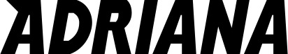 Vorschau des Bootsnamens "Adriana" als Schriftzug für "Bootsbeschriftung Neu 15"