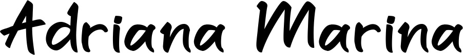 Vorschau des Bootsnamens "Adriana Marina" als Schriftzug für "Bootsbeschriftung Klassisch 95"