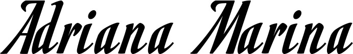 Vorschau des Bootsnamens "Adriana Marina" als Schriftzug für "Bootsbeschriftung Klassisch 93"