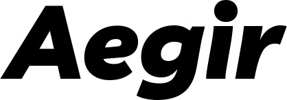 Vorschau des Bootsnamens "Aegir" als Schriftzug für "Bootsbeschriftung Kursiv 06"