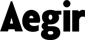 Vorschau des Bootsnamens "Aegir" als Schriftzug für "Bootsbeschriftung Fett 24"