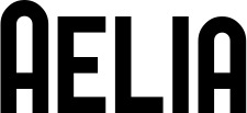 Vorschau des Bootsnamens "Aelia" als Schriftzug für "Bootsbeschriftung Neu 43"