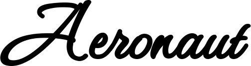Vorschau des Bootsnamens "Aeronaut" als Schriftzug für "Bootsbeschriftung Klassisch 111"