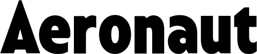 Vorschau des Bootsnamens "Aeronaut" als Schriftzug für "Bootsbeschriftung Fett 24"
