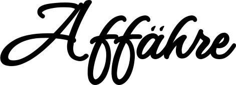 Vorschau des Bootsnamens "Affähre" als Schriftzug für "Bootsbeschriftung Klassisch 111"