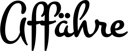 Vorschau des Bootsnamens "Affähre" als Schriftzug für "Bootsbeschriftung Klassisch 81"