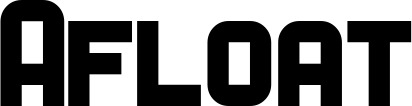 Vorschau des Bootsnamens "Afloat" als Schriftzug für "Bootsbeschriftung Neu 34"