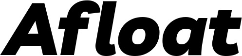 Vorschau des Bootsnamens "Afloat" als Schriftzug für "Bootsbeschriftung Kursiv 06"