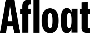 Vorschau des Bootsnamens "Afloat" als Schriftzug für "Bootsbeschriftung Fett 25"