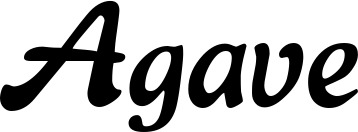 Vorschau des Bootsnamens "Agave" als Schriftzug für "Bootsbeschriftung Klassisch 15"