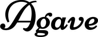 Vorschau des Bootsnamens "Agave" als Schriftzug für "Bootsbeschriftung Klassisch 84"