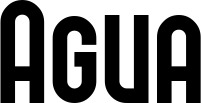 Vorschau des Bootsnamens "Agua" als Schriftzug für "Bootsbeschriftung Neu 43"