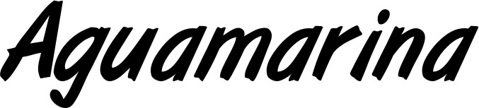 Vorschau des Bootsnamens "Aguamarina" als Schriftzug für "Bootsbeschriftung Klassisch 38"