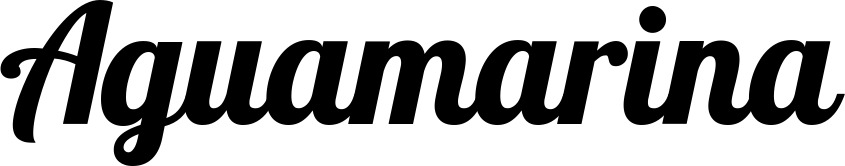 Vorschau des Bootsnamens "Aguamarina" als Schriftzug für "Bootsbeschriftung Neu 60"