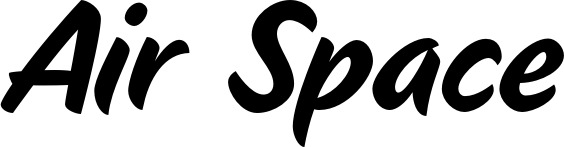 Vorschau des Bootsnamens "Air Space" als Schriftzug für "Bootsbeschriftung Klassisch 19"