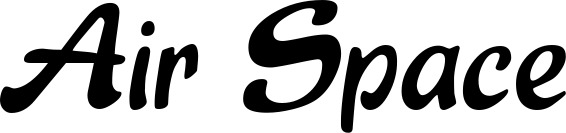 Vorschau des Bootsnamens "Air Space" als Schriftzug für "Bootsbeschriftung Klassisch 15"