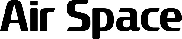Vorschau des Bootsnamens "Air Space" als Schriftzug für "Bootsbeschriftung Fett 22"
