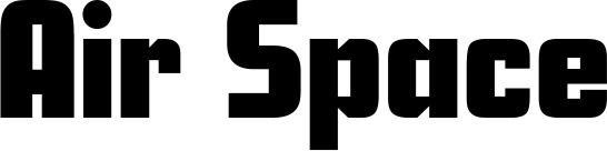 Vorschau des Bootsnamens "Air Space" als Schriftzug für "Bootsbeschriftung Neu 11"