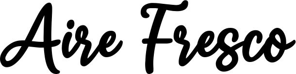 Vorschau des Bootsnamens "Aire Fresco" als Schriftzug für "Bootsbeschriftung Klassisch 74"