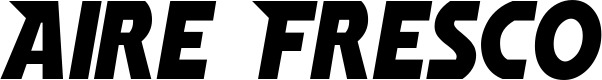 Vorschau des Bootsnamens "Aire Fresco" als Schriftzug für "Bootsbeschriftung Neu 15"