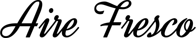 Vorschau des Bootsnamens "Aire Fresco" als Schriftzug für "Bootsbeschriftung Klassisch 44"