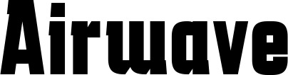 Vorschau des Bootsnamens "Airwave" als Schriftzug für "Bootsbeschriftung Fett 41"