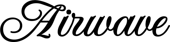 Vorschau des Bootsnamens "Airwave" als Schriftzug für "Bootsbeschriftung Klassisch 70"